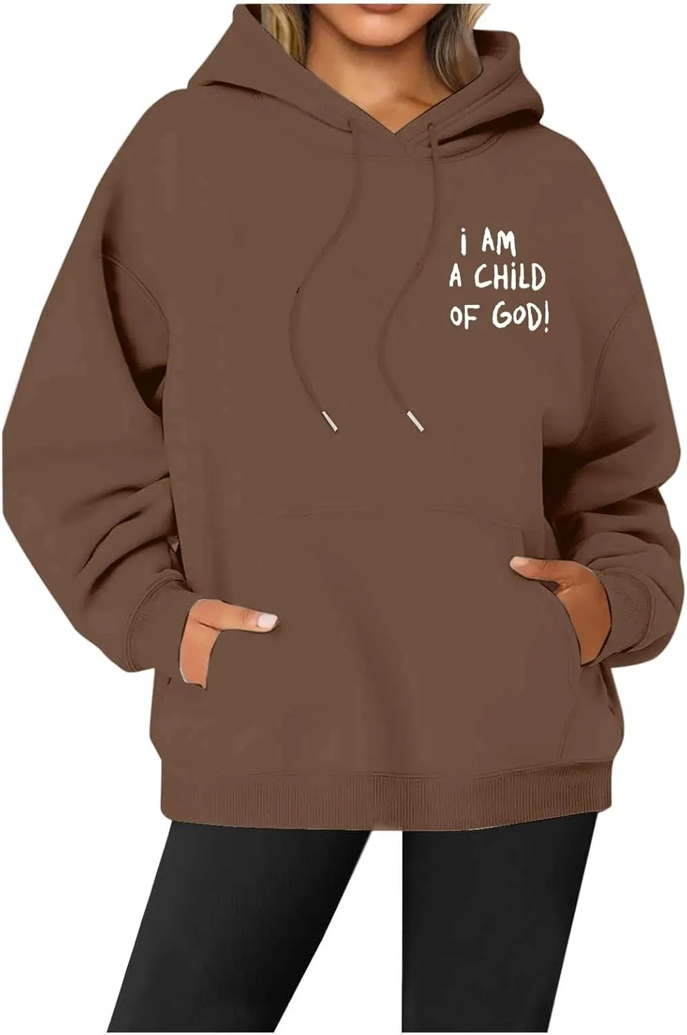 Pink Puff Hoodie for Teen Girls Oversized Hoodie Cute Preppy Sweatshirt Long Sleeve Drawstring Tops