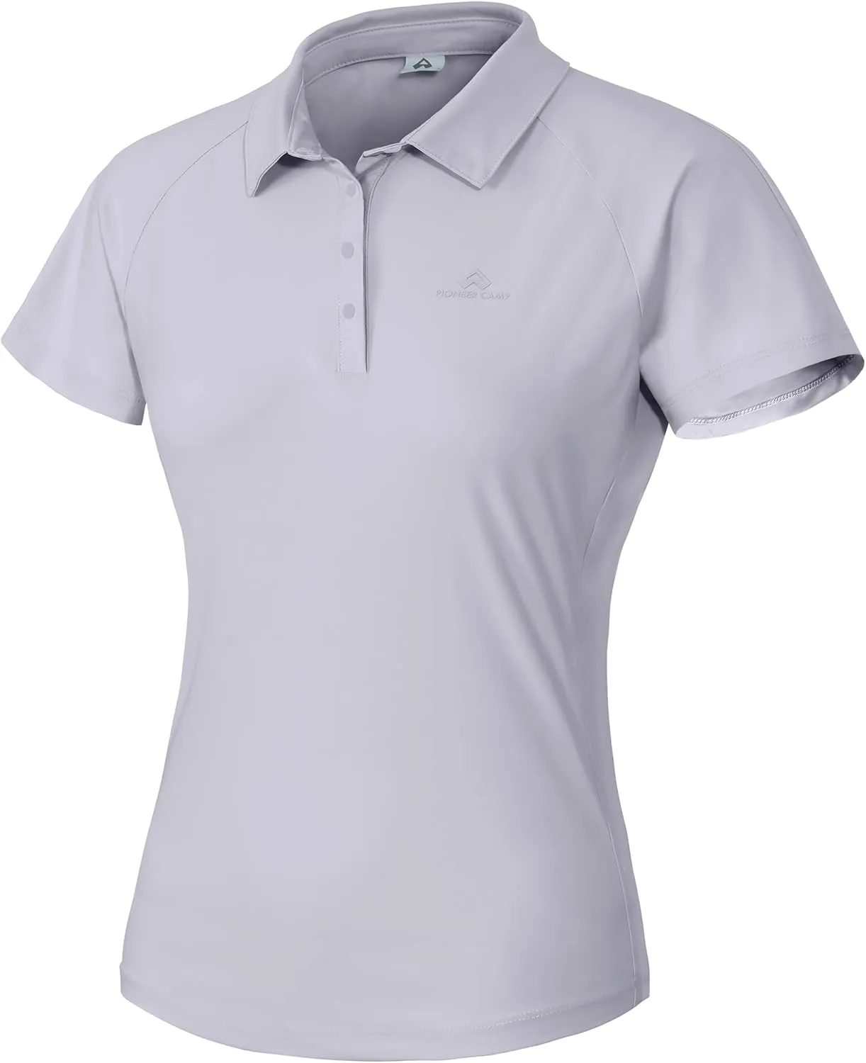 Pioneer Camp Women's Golf Shirt Short Sleeve Polo Shirts UPF 50  Quick Dry Collared Tennis Work Athletic Tops 4 Button