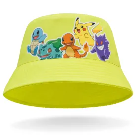 Pokemon Bucket Hat for Boys & Girls, Summer Accessories, Pokemon Gifts