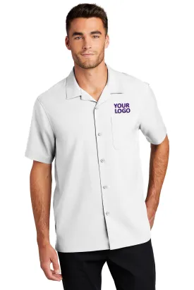 Port Authority Short Sleeve Performance Custom Shirts, White