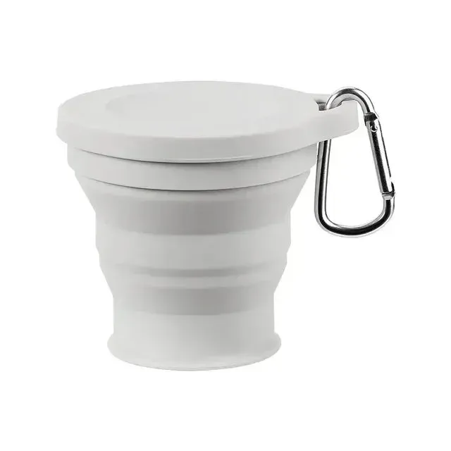 Portable Silicone Mini Teacup with Retractable Lid – Compact Travel Mug for On-the-Go Coffee and Tea Drinking