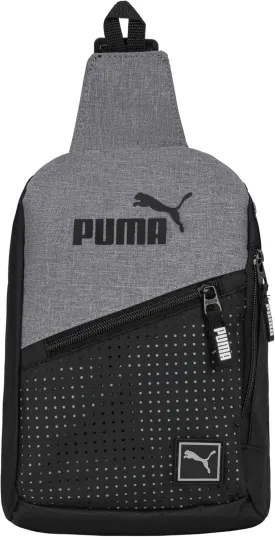 PUMA EVERCAT SIDEWALL SLING BACKPACK, One Size, Heather Grey