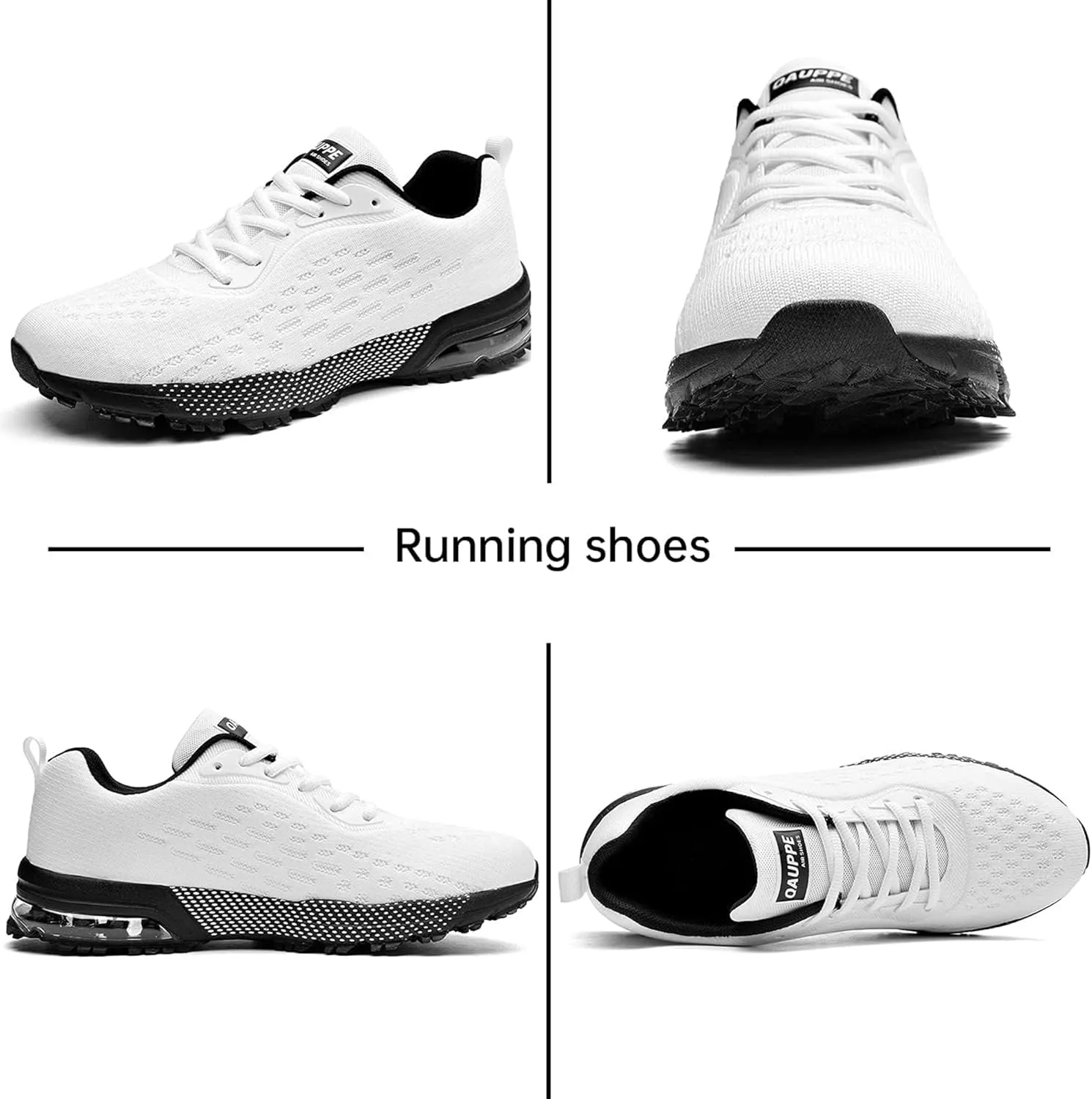 QAUPPE Mens Running Shoes Athletic Trail Tennis Sneaker (US7-12.5 D(M)