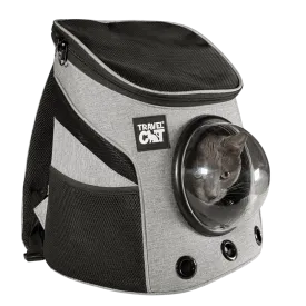 "The Fat Cat" Mini Cat Backpack - Heather Grey