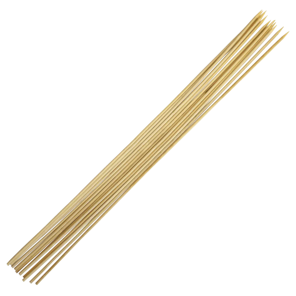 Roasting stick 30 inch 76.2mm long bamboo 12 pack