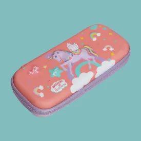 School Kids Hard Case unicorn Print Pencil Pouch small size