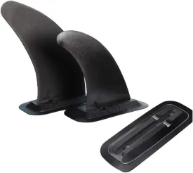 Surfboard fins Surf Water Wave Fin Sup Accessory Stablizer Stand Up Paddle Board Surfboard Slide-in Central Fin Side Fin Paddle Board fin Replacement (Color : 9 inch fin x Base) (4 Inch Side Fin X 2
