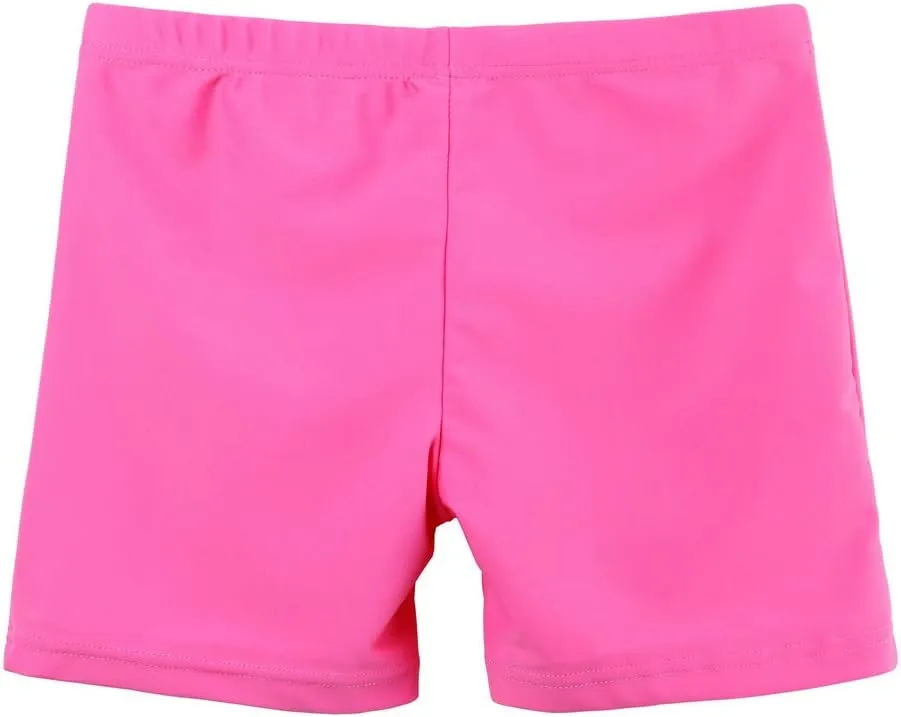 TFJH E Kids Girls Board Shorts UV 50  Sun Protection Swimsuits Swim Bottoms 3-12Years