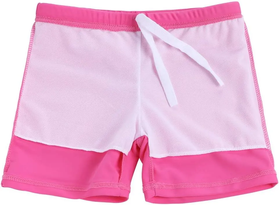 TFJH E Kids Girls Board Shorts UV 50  Sun Protection Swimsuits Swim Bottoms 3-12Years