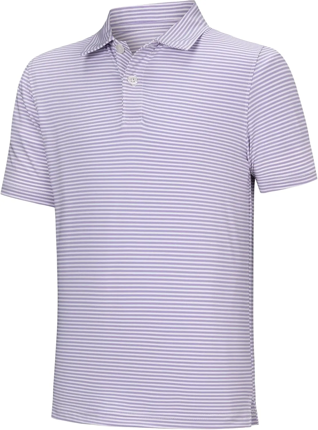 Willit Boys' Golf Polo Shirts Short Sleeve Striped Performance Youth Athletic Shirts Kids Quick Dry Polos