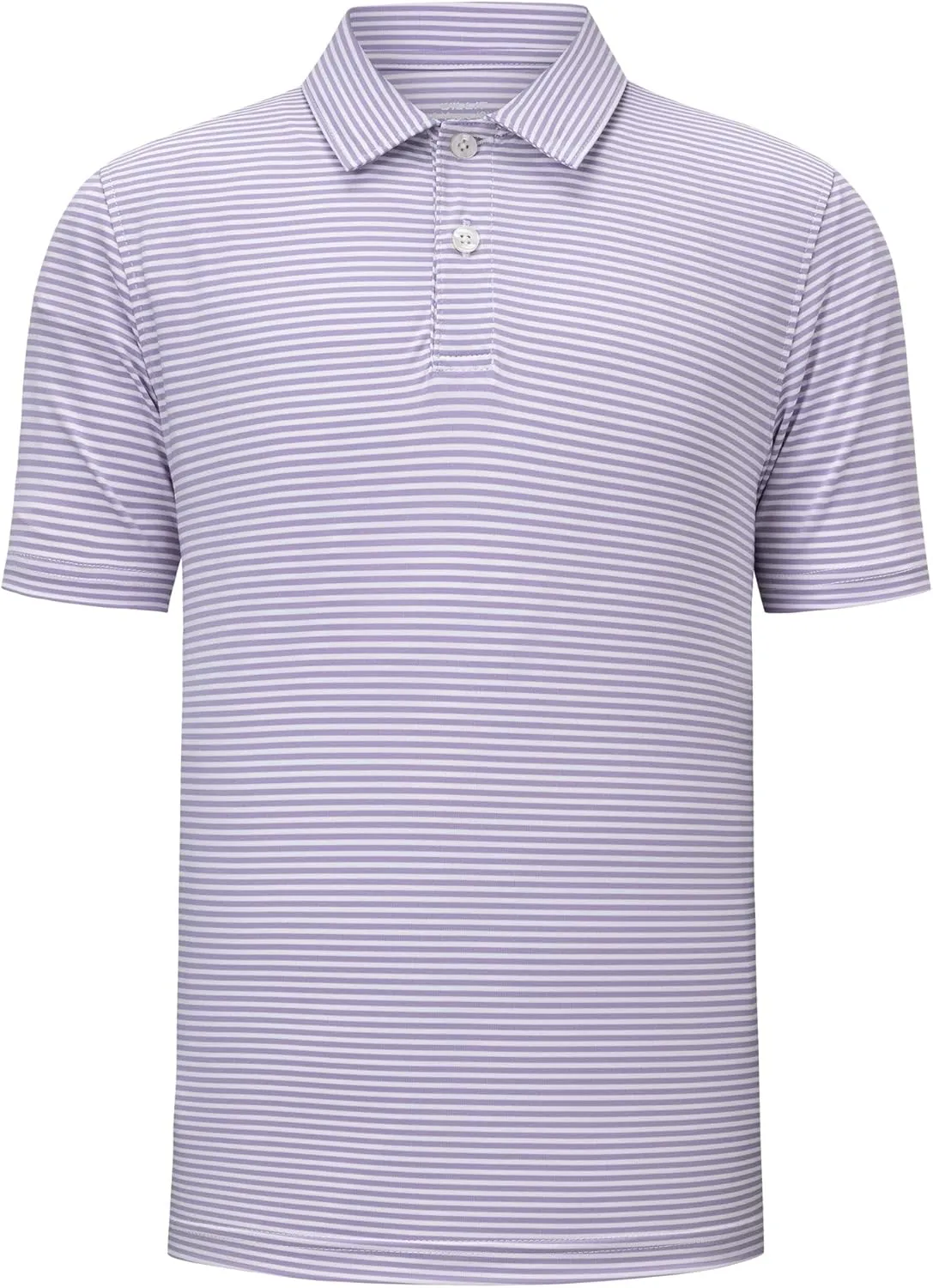 Willit Boys' Golf Polo Shirts Short Sleeve Striped Performance Youth Athletic Shirts Kids Quick Dry Polos