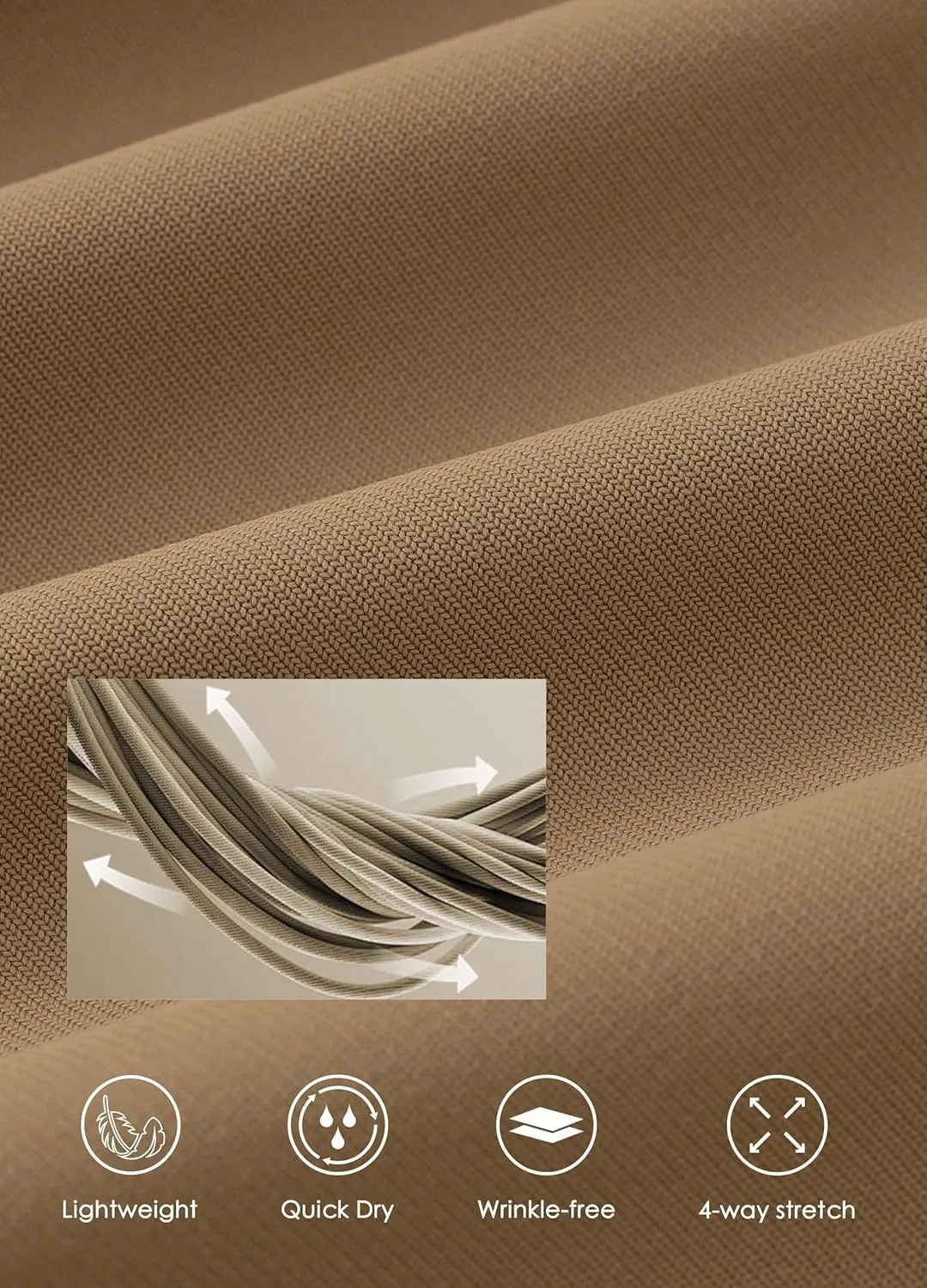 Willit Men's Golf Shorts Stretch Work Dress Shorts Quick Dry Hiking Athletic Casual Shorts with Pockets 10"