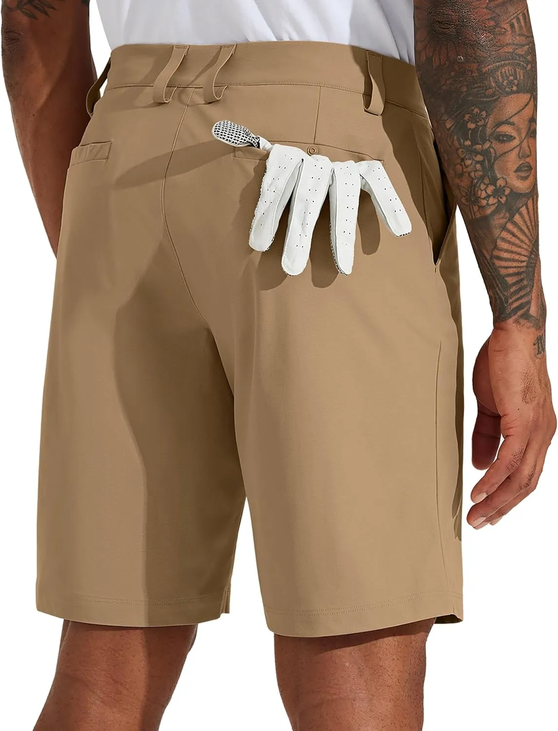 Willit Men's Golf Shorts Stretch Work Dress Shorts Quick Dry Hiking Athletic Casual Shorts with Pockets 10"