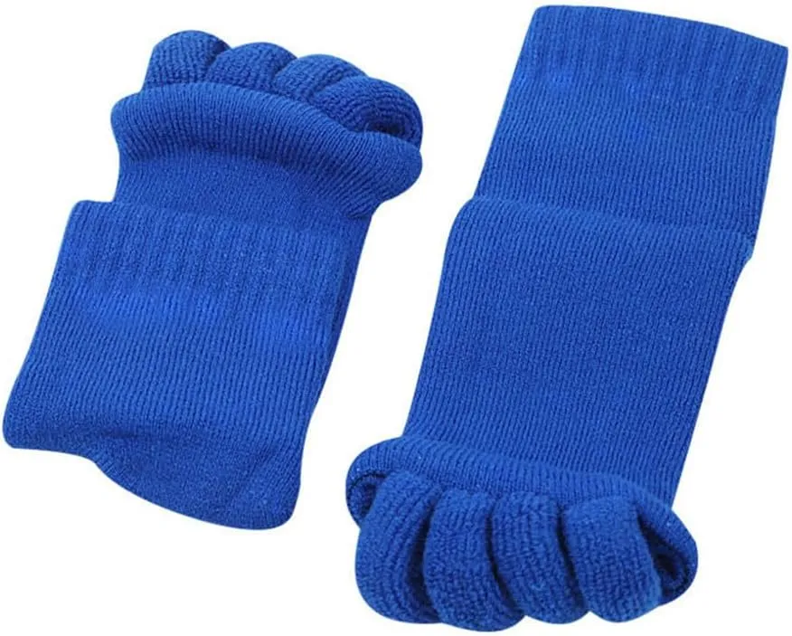 Women Toe Separator Socks Toeless Foot Alignment Socks for Yoga GYM Massage Pain Relief Improves Circulation Stretchy