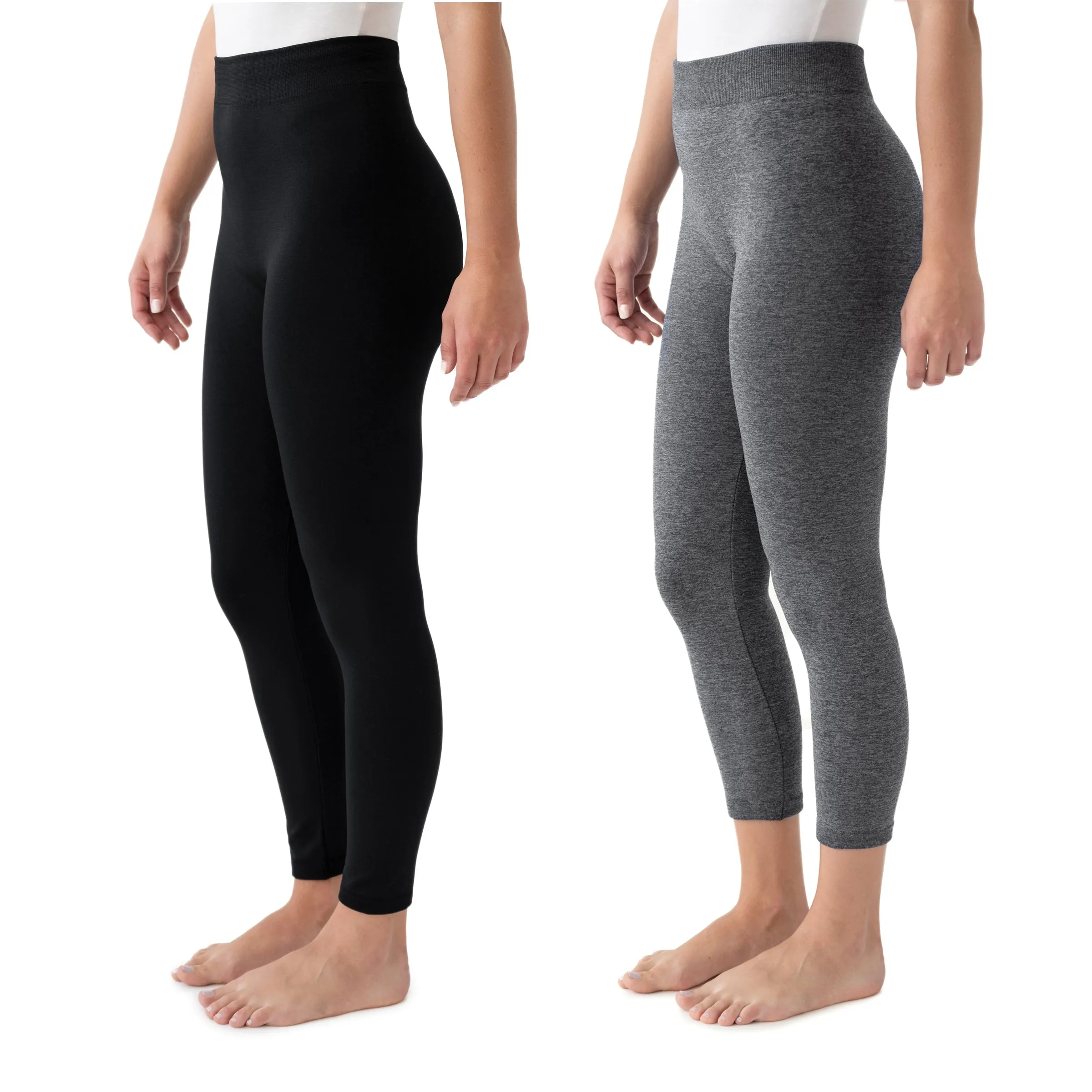 Women's 2-Pair Fleece Lined Leggings