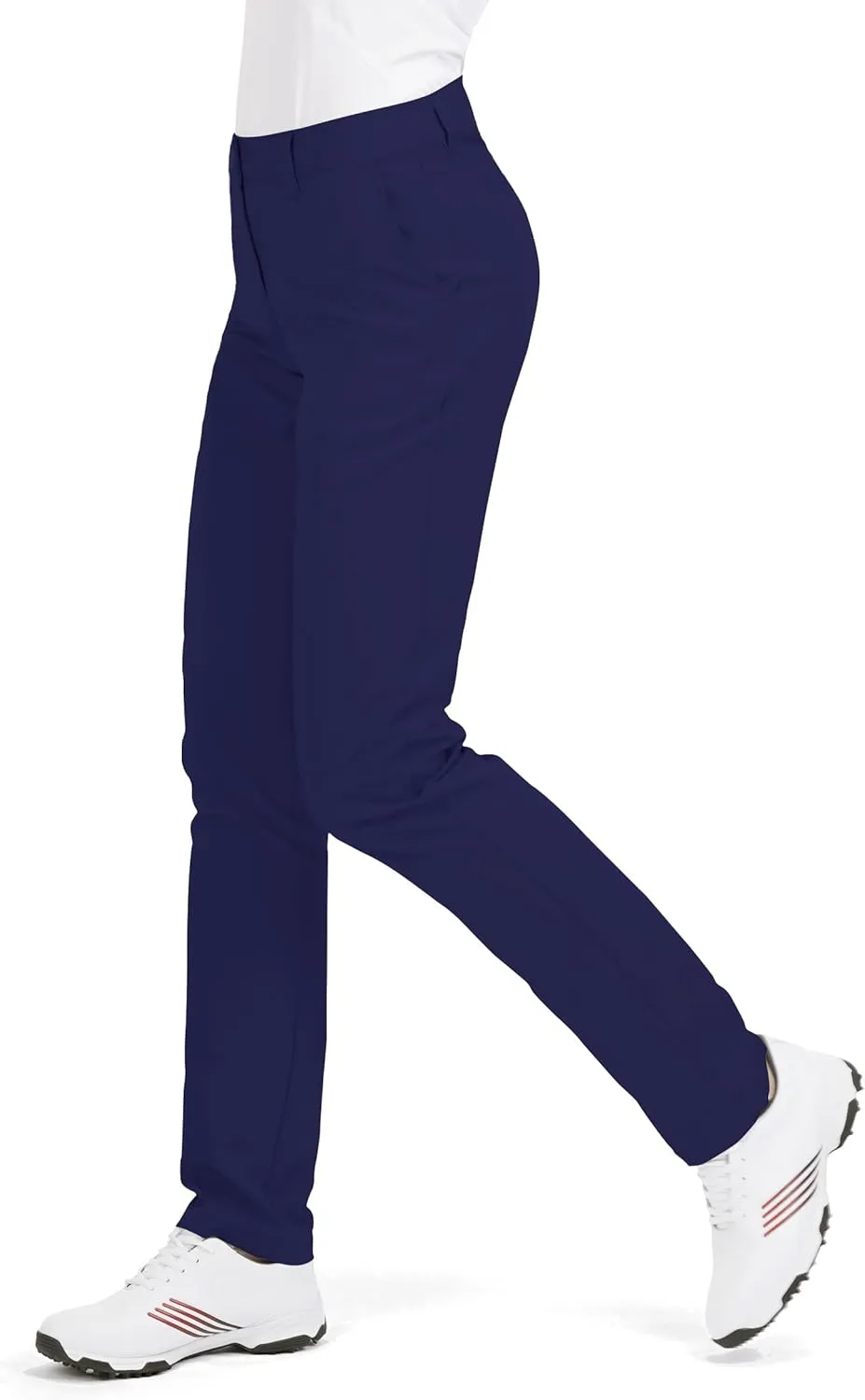 Women's Golf Pants Stretch Straight Lightweight Breathable Twill Work Chino Ladies Pants
