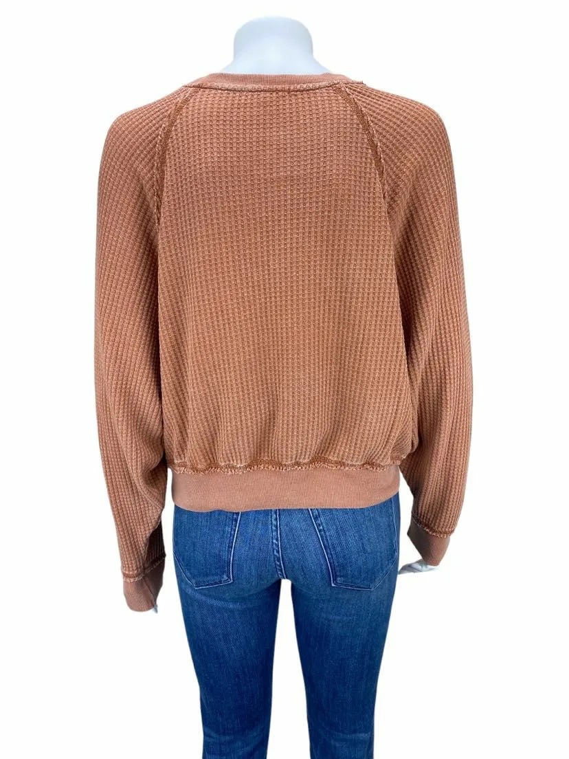 Z-Supply, Women's Thermal Dolman Sleeve Top, Rosewood, Size S