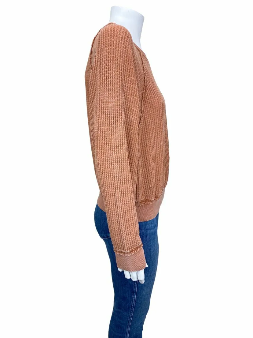 Z-Supply, Women's Thermal Dolman Sleeve Top, Rosewood, Size S