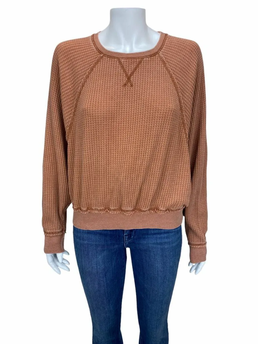 Z-Supply, Women's Thermal Dolman Sleeve Top, Rosewood, Size S