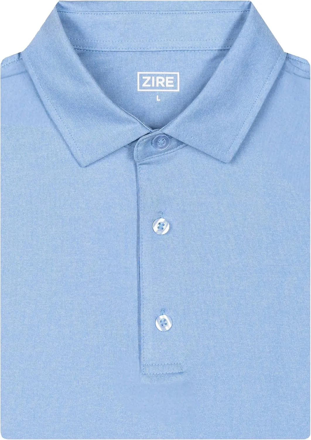 ZIRE Golf Men's Performance Polo | Dry Fit Short Sleeve Shirt | Moisture-Wicking Golf Shirt for Men | UPF 50  | 4-Way Stretch